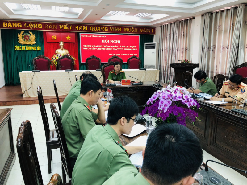 Công an tỉnh Phú Yên triển khai áp dụng thử nghiệm Hệ thống  quản lý chất lượng theo Tiêu chuẩn quốc gia TCVN ISO 9001:2015