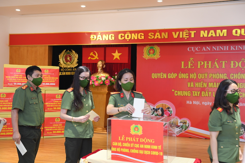 Cục An ninh Kinh tế quyên góp, ủng hộ Quỹ phòng, chống dịch COVID 19