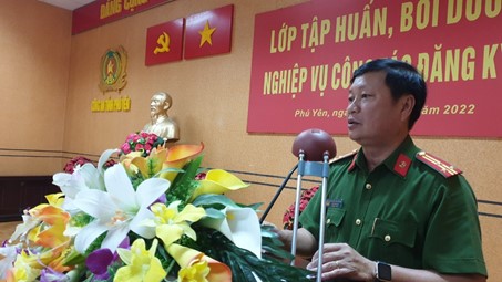 Công an tỉnh Phú Yên tổ chức tập huấn, bồi dưỡng nghiệp vụ công tác đăng ký xe