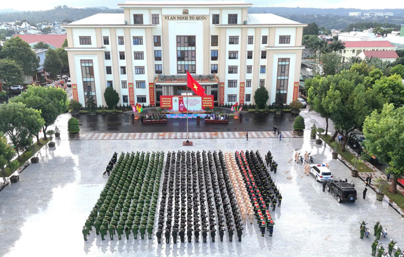 Công an tỉnh Đắk Lắk ra quân cao điểm tấn công, trấn áp tội phạm bảo đảm ANTT các sự kiện lớn năm 2026