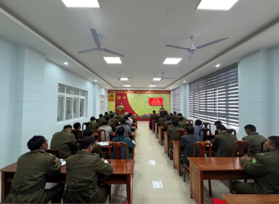 Công an xã Tân Tiến tổ chức hội nghị bồi dưỡng kiến thức nghiệp vụ cho lực lượng tham gia bảo vệ ANTT ở cơ sở