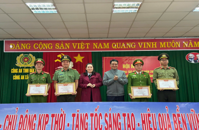 Công an xã Ea Tul tổ chức hội nghị tổng kết công tác Công an và phong trào thi đua “Vì an ninh Tổ quốc” năm 2025; triển khai nhiệm vụ năm 2026