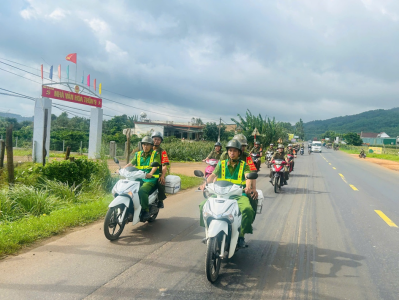 Công an xã Ea H’leo triển khai các mặt công tác công an bảo đảm an ninh trật tự phục vụ sự kiện trọng đại của đất nước