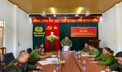 Công an xã Ea Tul tổng kết công tác cải cách hành chính năm 2025, phát động phong trào thi đua cải cách hành chính năm 2026