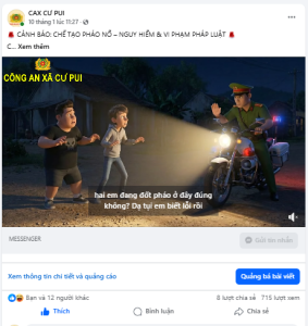 Công an xã Cư Pui ứng dụng công nghệ AI tuyên truyền phòng,  chống tội phạm, góp phần giữ vững an ninh trật tự