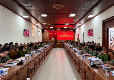 Ban Chỉ đạo 35 Đảng ủy Công an tỉnh tổ chức Hội nghị tổng kết công tác năm 2025 và triển khai nhiệm vụ công tác năm 2026
