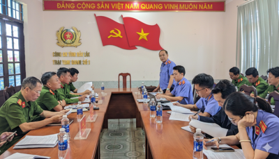 Phối hợp kiểm tra liên ngành tại Trại tạm giam số 1 và Phân Trại tạm giam Cư Kuin thuộc Trại tạm giam số 1 Công an tỉnh Đắk Lắk