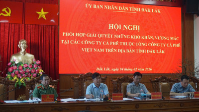 Công an tỉnh tổ chức hội nghị phối hợp giải quyết những khó khăn, vướng mắc tại các Công ty cà phê thuộc Tổng Công ty cà phê Việt Nam trên địa bàn tỉnh Đắk Lắk