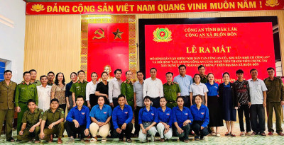 Công an xã Buôn Đôn ra mắt mô hình dận vận khéo “Khi dân cần Công an có – Khi dân khó có Công an” trên địa bàn xã