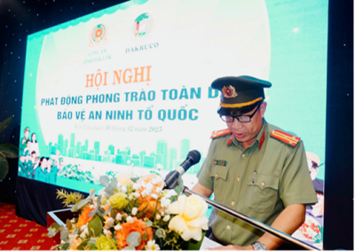 Phát động phong trào toàn dân bảo vệ an ninh Tổ quốc tại Công ty Cổ phần Cao Su Đắk Lắk