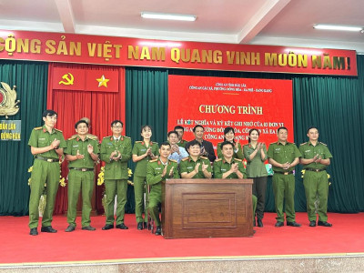 Thắt chặt tình đoàn kết: lễ kết nghĩa & ký kết ghi nhớ giữa công an 03 đơn vị