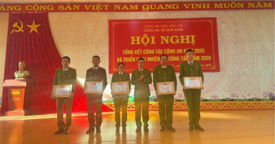 Công an xã Dur Kmăl tổ chức thành công Hội nghị tổng kết công tác công an năm 2025, triển khai nhiệm vụ công tác năm 2026