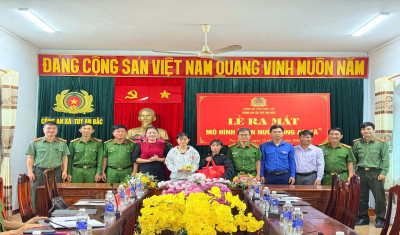 Công an xã Tuy An Bắc ra mắt mô hình “Con nuôi công an xã”
