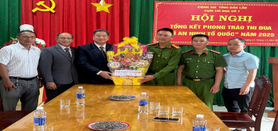 Các cơ sở tôn giáo thăm, chúc tết Công an xã Ea Drông dịp Tết Nguyên đán Bính Ngọ năm 2026