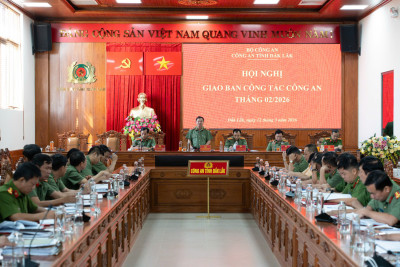 Công an tỉnh Đắk Lắk tập trung triển khai các nhiệm vụ trọng tâm bảo đảm an ninh trật tự trên địa bàn