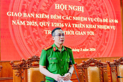 Tổ chức Hội nghị giao ban kiểm đếm các nhiệm vụ Đề án 06 năm 2025, Quý I/2026 và phương hướng triển khai trong thời gian tới