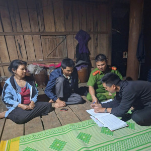 Công an xã Sông Hinh hoàn thành tổng rà soát cư trú, góp phần “làm sạch” dữ liệu dân cư trên địa bàn