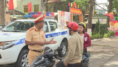 Lực lượng Cảnh sát giao thông Đắk Lắk bảo đảm an toàn giao thông phục vụ bầu cử