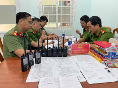 Công an xã Ea Knốp triển khai phương án, bố trí lực lượng bảo đảm an ninh, an toàn bầu cử đại biểu quốc hội khoá XVI và đại biểu HĐND các cấp, nhiệm kỳ 2026 – 2031