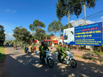 Công an xã Dur Kmăl đảm bảo tuyệt đối an toàn an ninh trật tự trong suốt kỳ nghỉ Tết Nguyên đán Bính Ngọ 2026