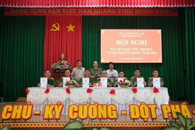 Cụm thi đua số 07 - Công an tỉnh Đắk Lắk: Quán triệt khẩu hiệu hành động mới, quyết liệt triển khai phong trào "Ba nhất" năm 2026