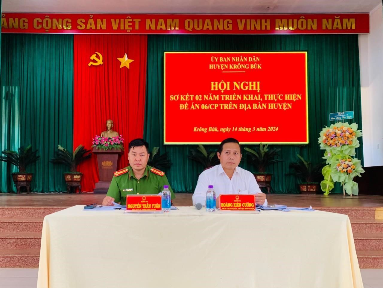 Huyện Krông Búk tổ chức Sơ kết 02 năm triển khai, thực hiện Đề án 06/CP trên địa bàn