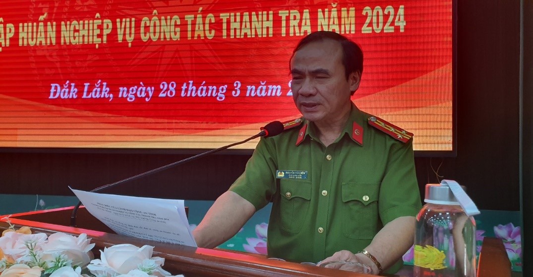 Công an tỉnh Đắk Lắk tổ chức Hội nghị tập huấn nghiệp vụ công tác thanh tra năm 2024