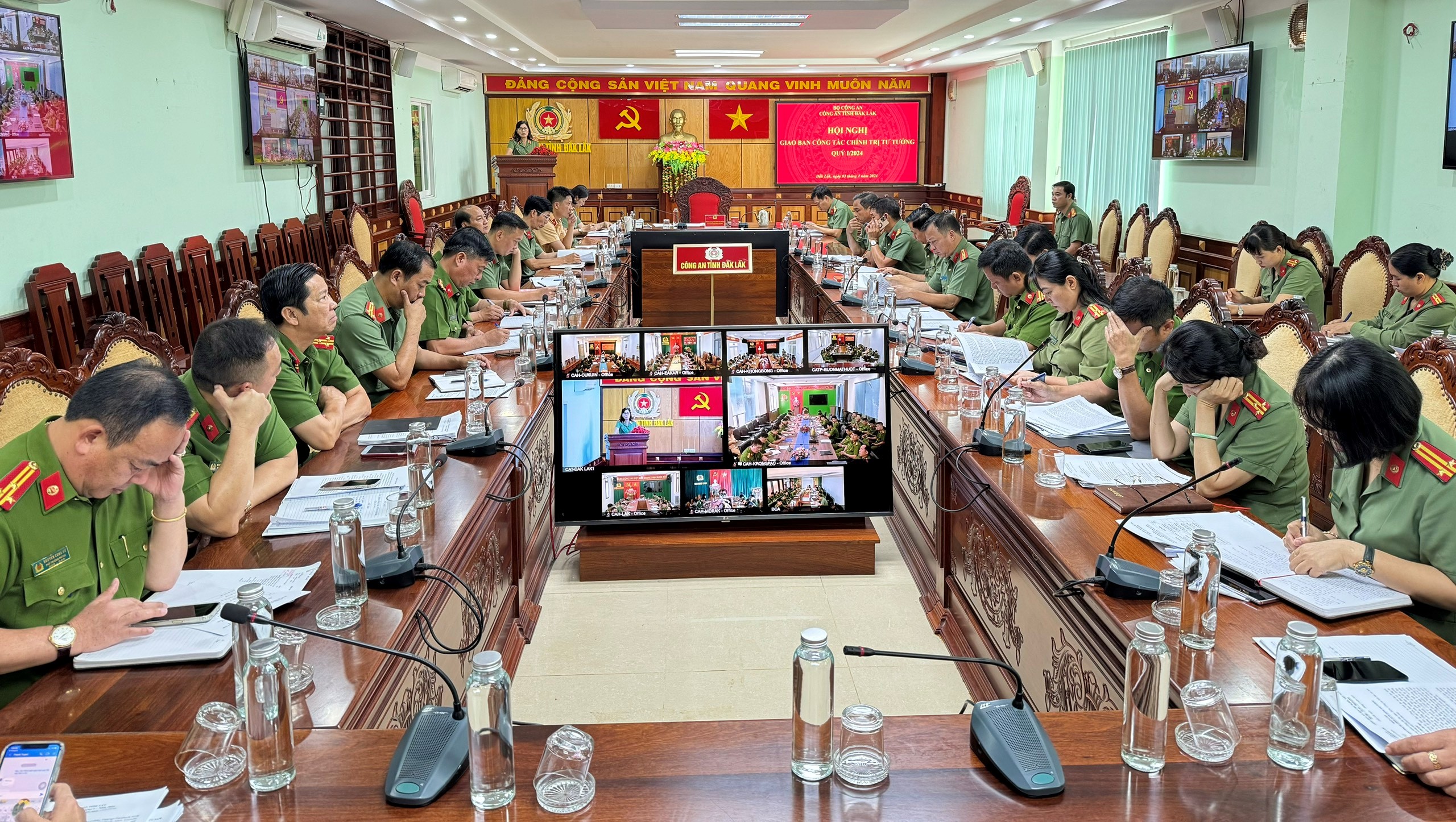 Công an tỉnh giao ban Công tác chính trị tư tưởng quý I/2024