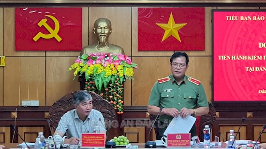 Tiểu ban Bảo vệ chính trị nội bộ Trung ương kiểm tra tại Đảng ủy Công an tỉnh Đắk Lắk