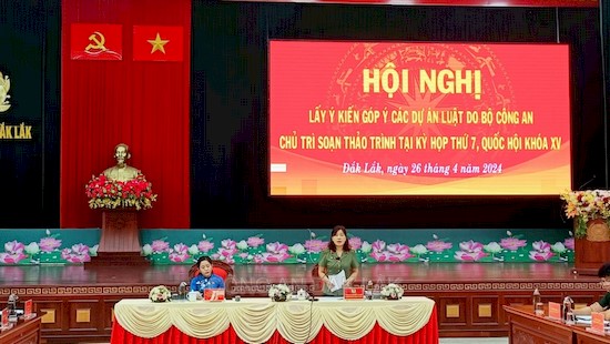 Hội nghị lấy ý kiến góp ý các Dự án Luật do Bộ Công an chủ trì soạn thảo trình Quốc hội XV tại kỳ họp thứ 7