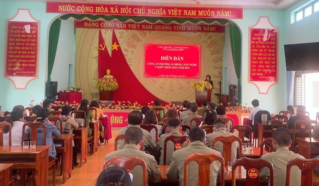 Nâng cao hiệu quả Diễn đàn “Công an xã lắng nghe ý kiến nhân dân”