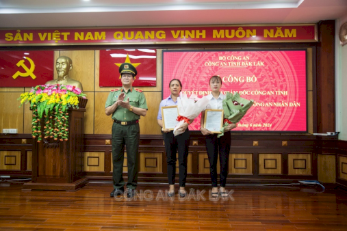 Tuyển dụng vợ của 2 Liệt sỹ công an xã ở huyện Cư Kuin vào CAND