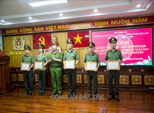 Hội nghị sơ kết thực hiện Quy chế phối hợp giữa Trường đại học Cảnh sát nhân dân với Công an các tỉnh Tây Nguyên