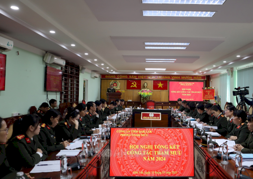 Hội nghị tổng kết công tác tham mưu năm 2024