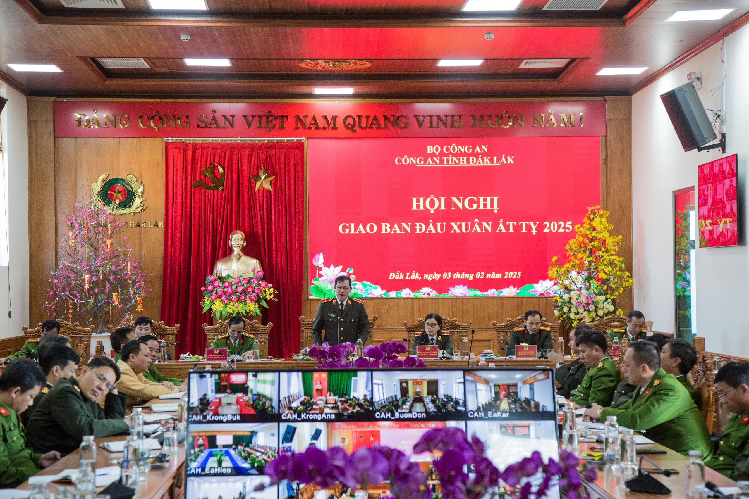 Công an tỉnh tổ chức Hội nghị giao ban đầu xuân Ất Tỵ năm 2025