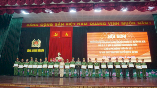 Công an tỉnh Đắk Lắk tổ chức Hội nghị sơ kết công tác Quý I, năm 2025