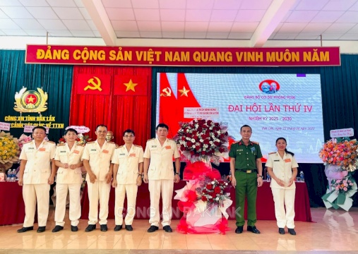 Phòng cảnh sát QLHC về TTXH tổ chức thành công Đại hội đại biểu Đảng bộ lần thứ IV, nhiệm kỳ 2025 – 2030
