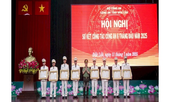 Công an tỉnh Đắk Lắk tổ chức Hội nghị sơ kết công tác công an 06 tháng đầu năm 2025