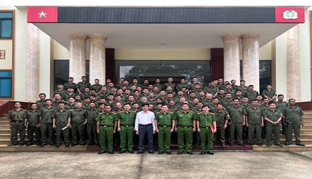 Công an xã Quảng Phú tổ chức Hội nghị triển khai công tác với lực lượng tham gia bảo vệ an ninh, trật tự ở cơ sở