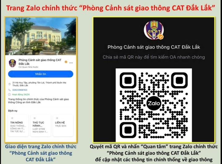 Thông báo địa điểm đăng ký xe, cấp đổi giấy phép lái xe, xử lý vi phạm giao thông trên địa bàn tỉnh Đắk Lắk, kể từ ngày 01/7/2025