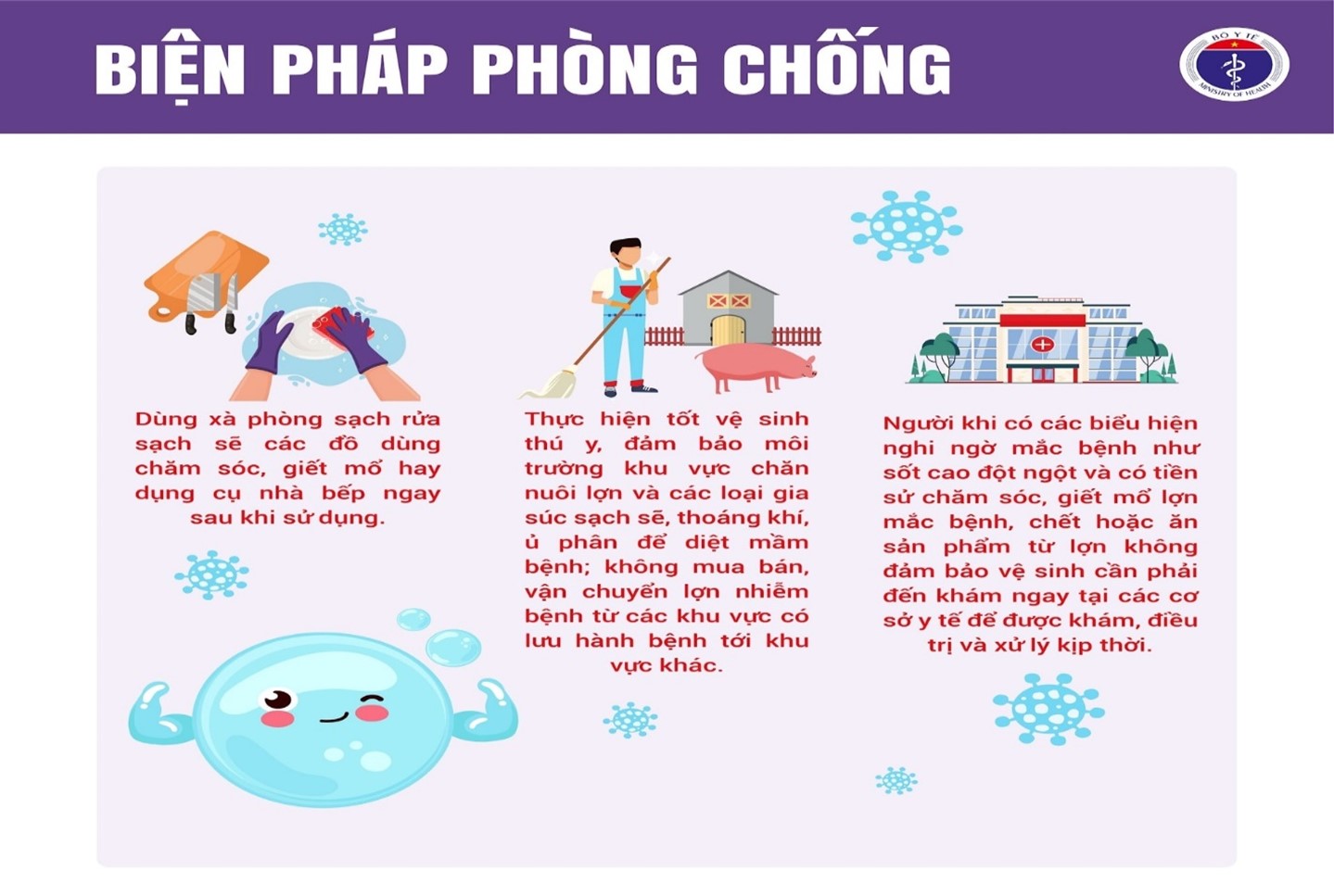 Công an tỉnh Đắk Lắk triển khai quyết liệt, đồng bộ các giải pháp phòng, chống bệnh liên cầu lợn sang người