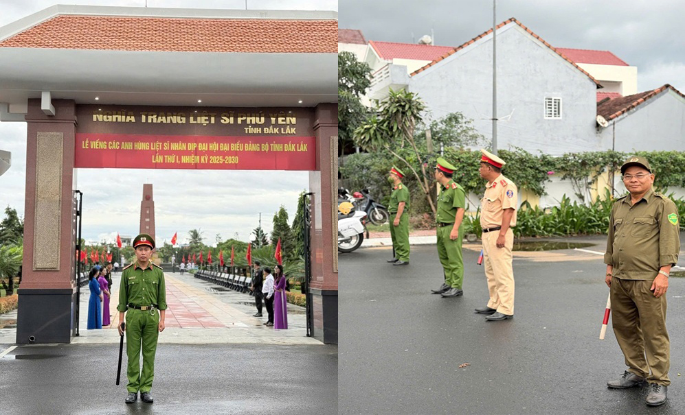 Công an phường Phú Yên chủ động phương án bảo đảm an ninh, an toàn hoạt động mở đầu Đại hội Đảng bộ tỉnh Đắk Lắk lần thứ I