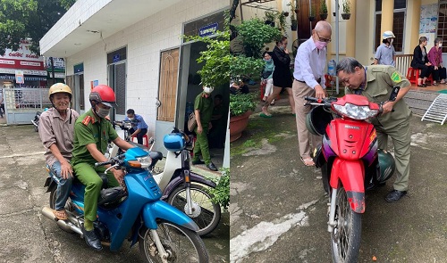 Công an phường Thành Công tích cực hỗ trợ công dân làm thủ tục cấp CCCD