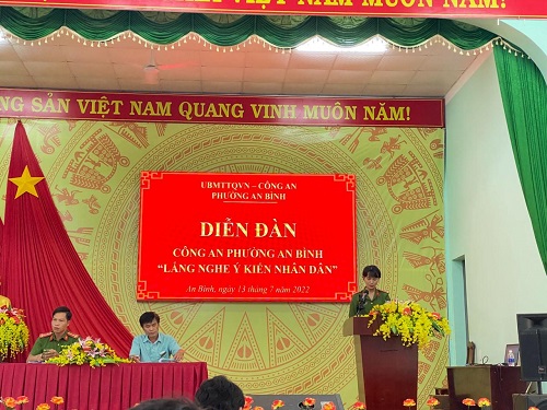 Hiệu quả từ diễn đàn “Công an lắng nghe ý kiến Nhân dân”