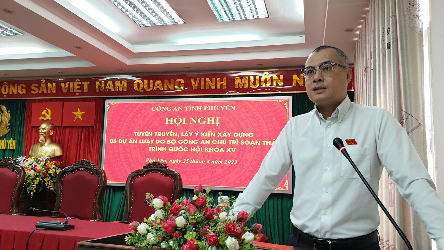 Đồng chí Phạm Đại Dương Bí thư Tỉnh uỷ chỉ đạo tại hội nghị