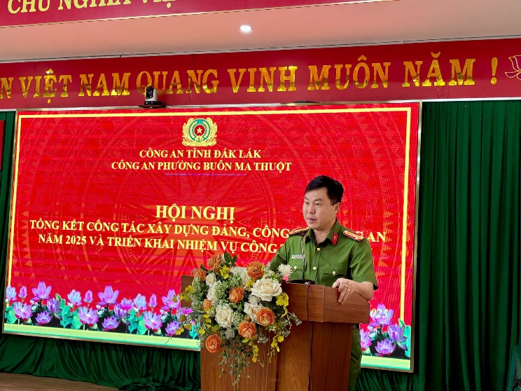 ''''A person standing at a podium with flowers

AI-generated content may be incorrect.''''