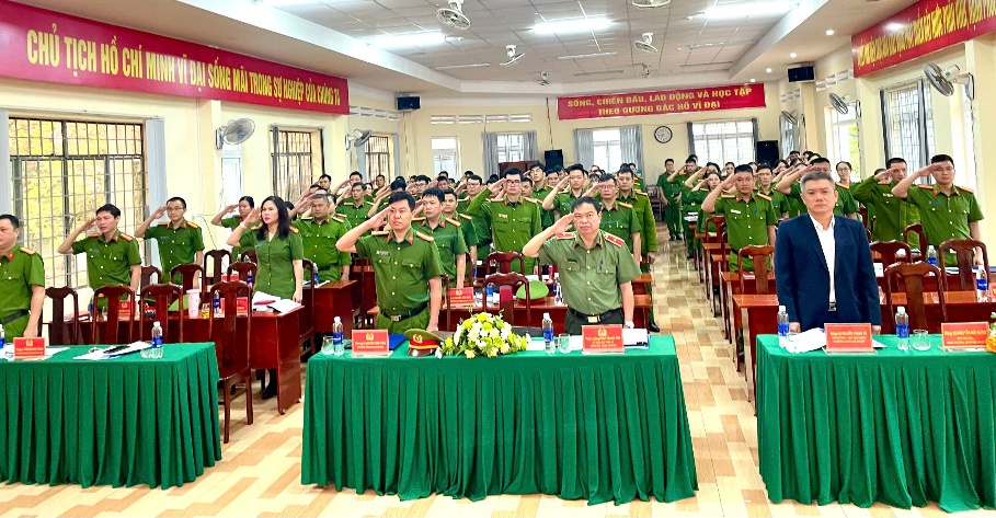 ''''A group of people saluting in a room

AI-generated content may be incorrect.''''